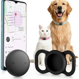 NozlaID Hunde Tracker Android - Mini SmartTag Hundetracker Ohne ABO - (nur Android) Kompatibel mit Google Find Hub - Hunde Tracking mit Silikon Schutz Hülle (1 Pack)
