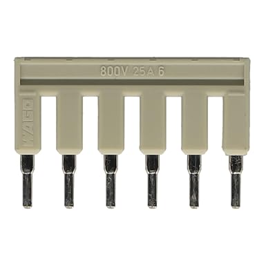 WAGO 2002 – 406 Jumper Bar Electrical Box Accessory – Electrical Box Accessory (29.5 mm, 19 mm, 4.1 mm, 25 A)