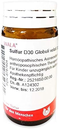 Sulfur D 30 Globules 20 g Drops