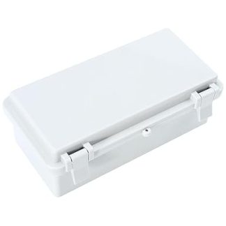 ANDRESLAD ABS Waterproof Outdoor Junction Box Electronic Distribution Box with Drilling Options, Weatherproof, UV Resistant, Corrosion Protection for DIY Electrical Projects