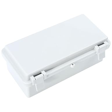 ANDRESLAD ABS Waterproof Outdoor Junction Box Electronic Distribution Box with Drilling Options, Weatherproof, UV Resistant, Corrosion Protection for DIY Electrical Projects