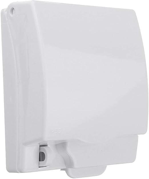 SGerste Waterproof Box Type 86 IP55 Outdoor Splashproof Box Switch Socket Anti-shock Protective Case Lockable (#1)