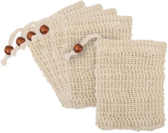 Amagogo 5pcs Soap Bags Hanging Soap Saver Bags for Travel Exfoliating Bathing