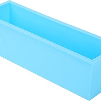 Rectangle Silicone Soap for DIY Preparation, Capacity of 1200 ml, Non-Toxic Material, Ideal for Quality Time with Family and Torque (Sky Blue)