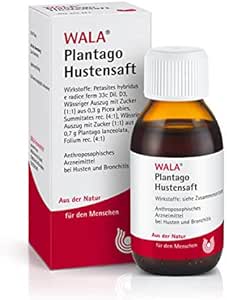 Plantago Cough Syrup Wala Economy Set 3 x 90 ml Relieves Cough Stimulation and Dissolves Mucus in Acute Cases