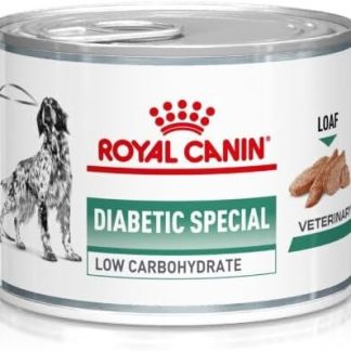 Royal Canin Veterinary Diabetic Special Low Carbohydrate S/O Mousse | 12 x 195g | Complete Diet Food for Dogs | Can Help Regulate Blood Sugar Levels
