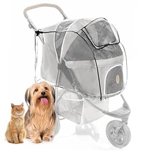 Zamboo Rain cover for dog buggy TOGfit - rain cover with window, ventilation net and hinged entry - fits perfectly on dog pram pet roadster