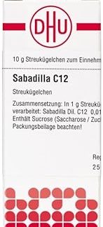 Sabadilla C12 DHU Globules, 10 g Globules