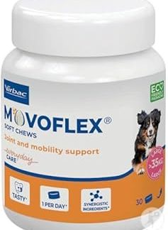 Movoflex Soft Chews | Pack of 30 | For Dogs Over 35 kg | Supplementary Feed to Support Joint Health | To Maintain Joint Structures | With Hyaluronic Acid