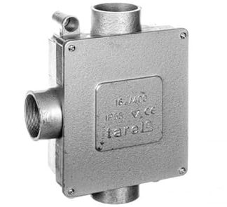 tarel 5903874956853 Metal Junction Box 5-Track 16 mm2 3 Input IP55 068-V