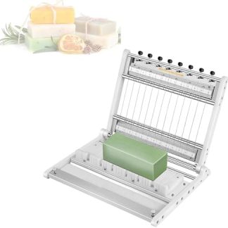 Professional Soap Cutter - Adjustable Thickness Stainless Steel Soap Cutter with Non-Slip Base for Handmade Soap and Candle Making