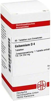 DHU Gelsemium D4 Tablets, Pack of 80 Tablets
