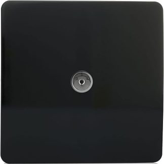 Trendi Artistic Modern Glossy Tactile TV Socket Black ART-TVSBK