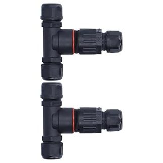 T-shaped plug, 32A junction box connector, IP68 waterproof, flame-retardant for street lights (three out of three)