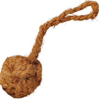 Generisch Dog Chew Toy Made of 100% Coconut Fibres - Robust, Dental Care & Natural - No Plastic, Handmade - For Puppies, Allergy Sufferers & Active Dogs