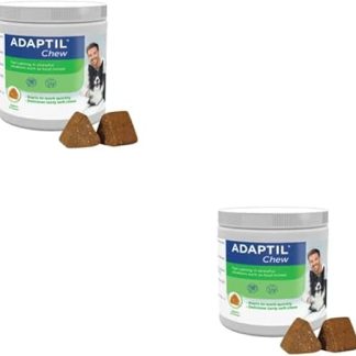 Ceva ADAPTIL Chews for Dogs | Double Pack | 2 x 30 Chewable Tablets | Supplementary Feed for Dogs That Can Support in Stressful Situations | Chewable Tablets in Blister Pack