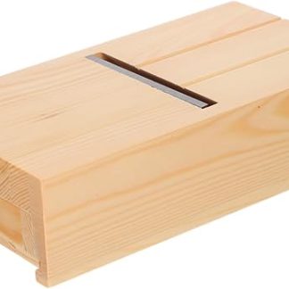 OSALADI Handmade Wooden Soap Beveler with Drawer Durable Cutting and Smoothing Tool for Soap Loaf Essential Oils Versatile for Trimming Smoothing and Candle Making