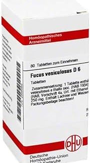 DHU Fucus Vesiculosus D6 Tablets, Pack of 80 Tablets