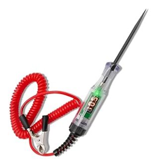 Ruimooto Voltage Tester Car Circuit Test Pen, 5-120 V DC Car Power Tester with Crocodile Clip Spring Wire, Voltage Tester with Digital LCD Indicator Light, Car Test Lamp for Cars/Trucks/Motorcycles