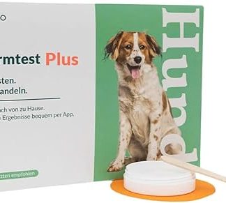 vetevo Dog Plus Worm Test, Includes Giardia, Lungworms Dog, Precise Worm Test for Dogs Thanks to PCR, Result in 24 Hours, For All Dogs