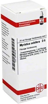 MYRISTICA SEBIFERA D 6 Dilution 20 ml
