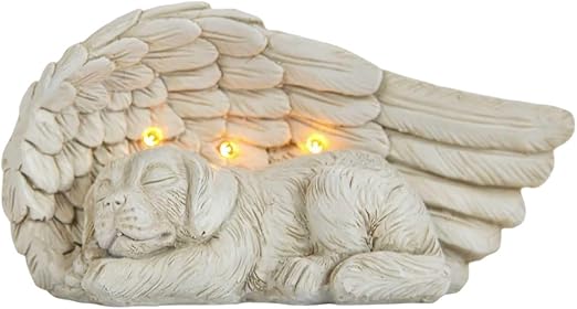 Tasteful and Lovingly Designed Memorial Stone with Solar Powered LED Lighting - incl. Batteries, Integrated Solar Panels with Twilight Switch, by Festive Lights