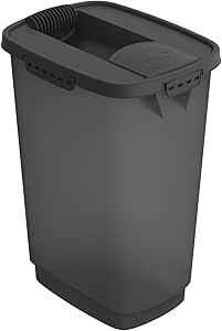 Rotho Cody Pet Food Container 25 L with Lid and Pouring Device, Plastic (PP) BPA, 25 L (33.0 x 25.0 x 46.3 cm)