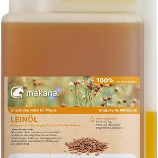 Makana Linseed Oil Cold Pressed 100% Pure 1000 ml Dosing Bottle (1 x 1 L)