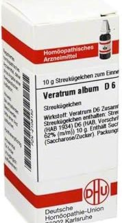 VERATRUM ALBUM D 6 Globules 10 g