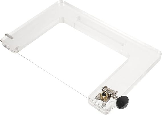 Soap Cutter Acrylic with Steel Cable Non-Slip Portable Reusable for Homemade Soap and Household