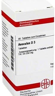 DHU Aesculus D3 Tablets, Pack of 80 Tablets