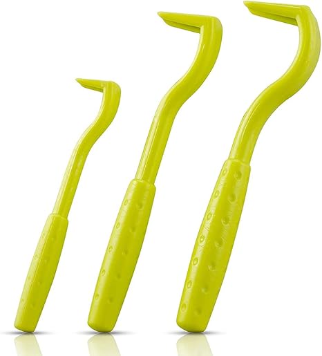 NatureAqua Tick Tweezers, Tick Hooks, Tick Remover for Dogs, Cats, Horse & People, Set of 3 Tick Lifts, Various Hooks for All Tick Sizes, Gentle Tick Removal in Seconds, Green