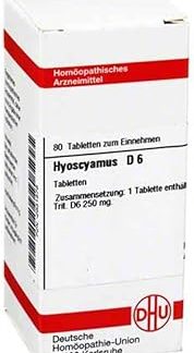 DHU Hyoscyamus D6 Tablets, Pack of 80 Tablets