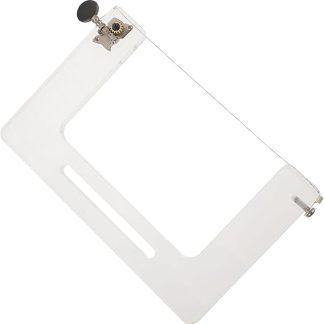 Healeved Reusable Acrylic Soap Cutter with Stainless Steel Blade Non-Slip Cutting Tool for Soap Cheese and Cake Hygienic Easy to Clean Versatile Soap Accessories