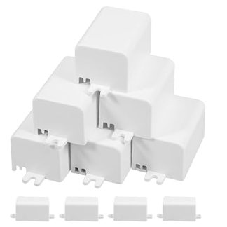 DEARMAMY Pack of 10 Plastic Casing Outdoor Electric Box Sturdy Protective Box for Electrical Connection Projects Lightweight Portable Secure Cable Box