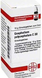 DHU Gnaphalium Polycephalum C30 Spreading Balls 10 g Globules