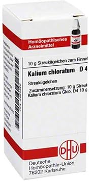 DHU Potassium Chloratum D4 Spreading Beads, 10 g Globules