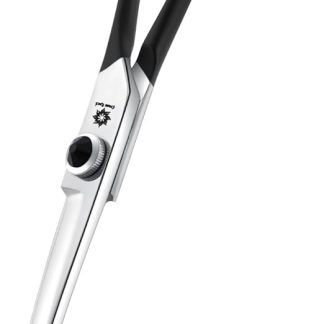Dream Reach 6.5 Inch Professional Curved Dog Scissors Fur Scissors with Ergonomic Handle 440C Stainless Steel Safety Fur Scissors for Dogs Cats Cutting Black