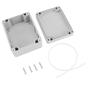 Waterproof Junction Box IP65 ABS Electric Project Box Instrument Housing Wiring Connection Box for Indoor Outdoor Electrics (115 x 90 x 55 mm)