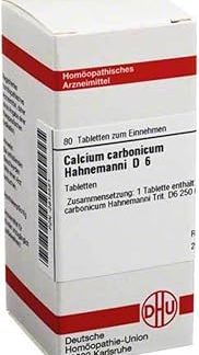 DHU Calcium Carbonicum Hahnemanni D6 Tablets, Pack of 80 Tablets