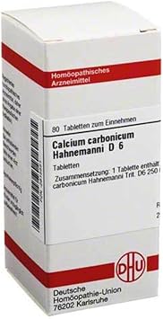 DHU Calcium Carbonicum Hahnemanni D6 Tablets, Pack of 80 Tablets