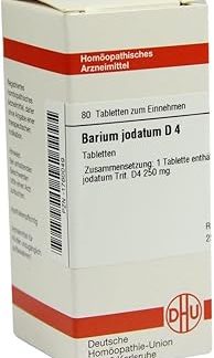 Barium Iodine of Gold d 4 Tablets Pack of 80 Tablets