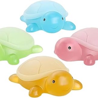Meeresschildkröten Seifen Set – 4 Handgefertigte Kinderseifen Mit Natürlichen Ölen, Aromatisch Und Pflegeleicht, Sanftes Baden Reinigung Feuchtigkeit, Duftende Tierform Für Kinder | Badezimmer