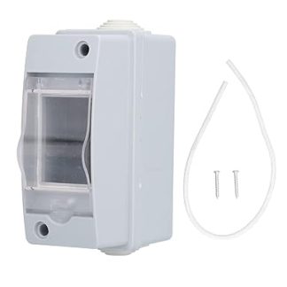 Plastic Distribution Protection Box with Transparent Cover, IP65 Waterproof Box for Indoor Circuit Breakers on the Wall 2-Way