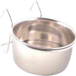 Trixie Stainless Steel Bowl with Holder, 150 ml
