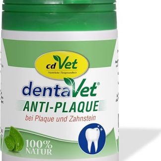 dentaVet Anti-Plaque Powder for Dogs and Cats - Natural Dental Care, 150 g