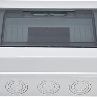 Distribution Box 8-Way PCB Box Transparent Cover Electric Connection Box IP65 Waterproof for Circuit Breakers Indoor and Outdoor Use