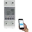 KETOTEK Digital LCD Electricity Meter, DIN Rail, 1 Phase AC Meter, DIN Rails, Energy Meter, KWh Counter, Multifunctional Digital Energy Meter