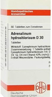 Adrenaline Hydrochloricum D 30 Tablets Pack of 80