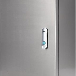 PP-Vic Stainless Steel Electrical Lockable Connection Box, External Connection Box, Distribution Box with Internal Mounting Plate, Wall Charging Station, 30 x 16 x 40 cm